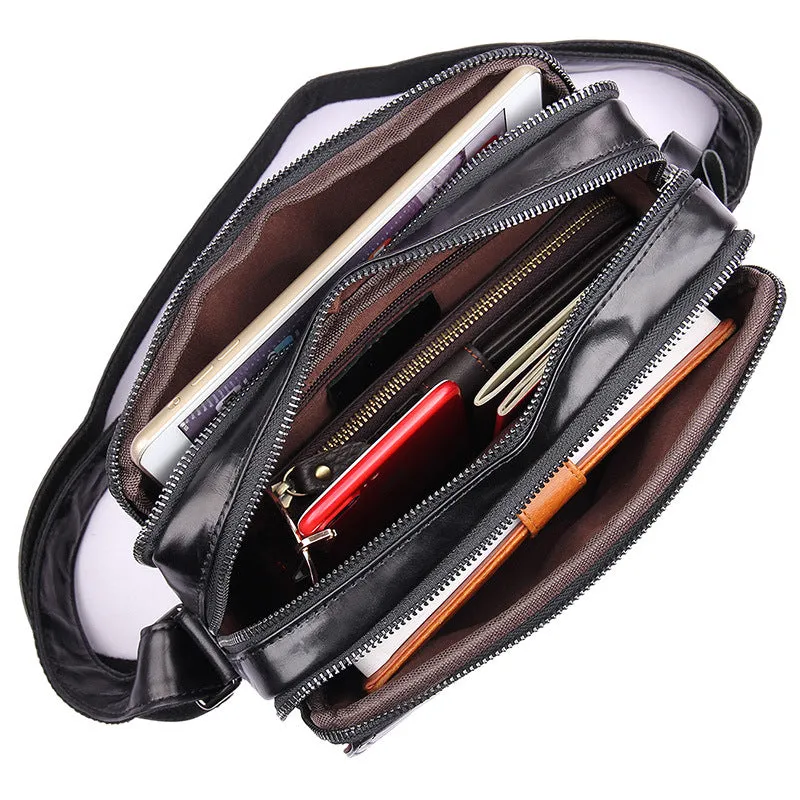 Genuine Leather Messenger Bags Casual Leather Bag For Men Crossbody Shoulder Bag