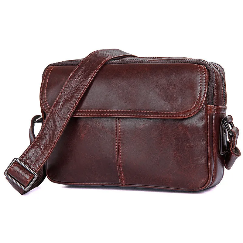 Genuine Leather Messenger Bags Casual Leather Bag For Men Crossbody Shoulder Bag