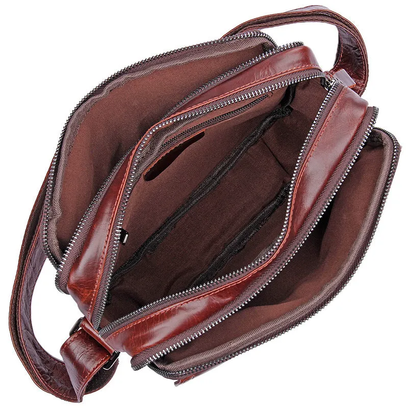 Genuine Leather Messenger Bags Casual Leather Bag For Men Crossbody Shoulder Bag