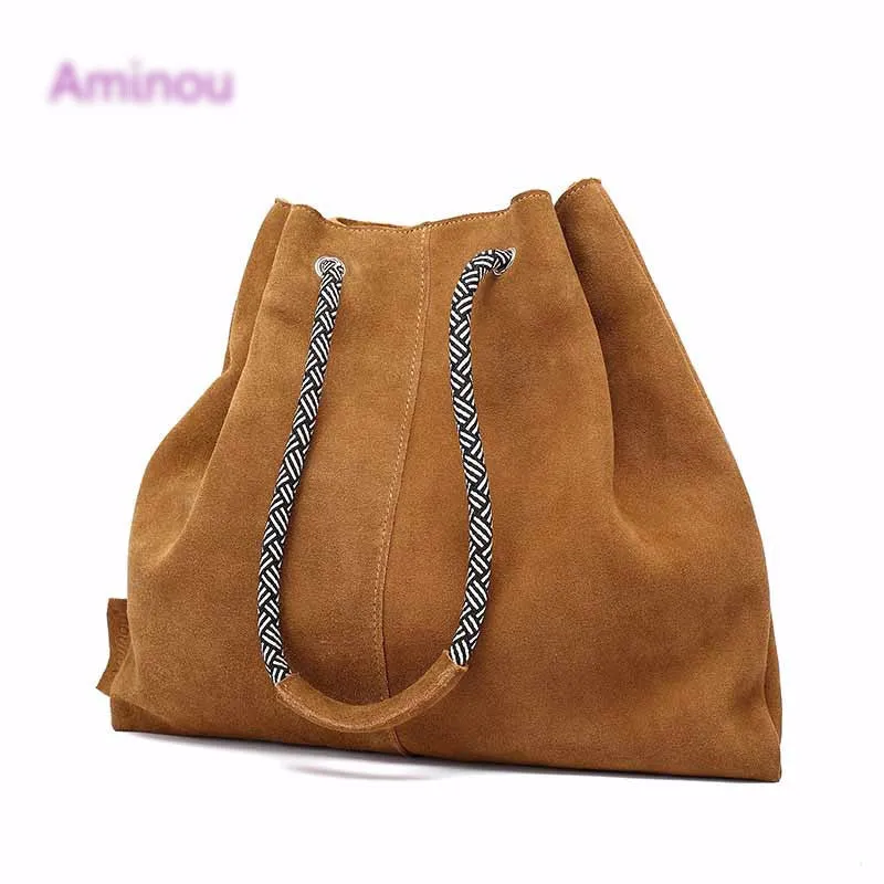 Genuine Leather Tassel Vintage Handbag