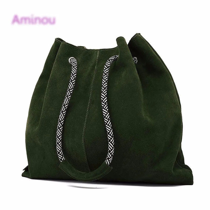 Genuine Leather Tassel Vintage Handbag