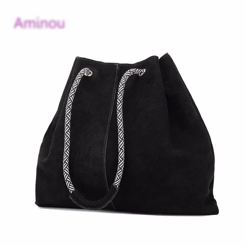 Genuine Leather Tassel Vintage Handbag