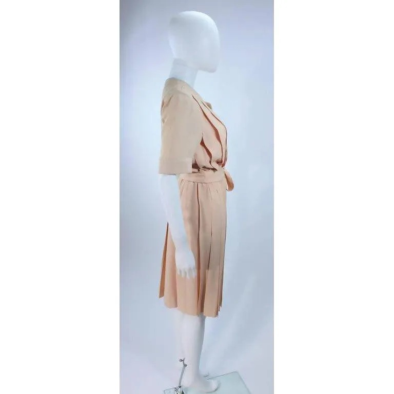 GIVENCHY Couture Cream Ivory Silk Wrap Dress | Size US 2 - EU 32