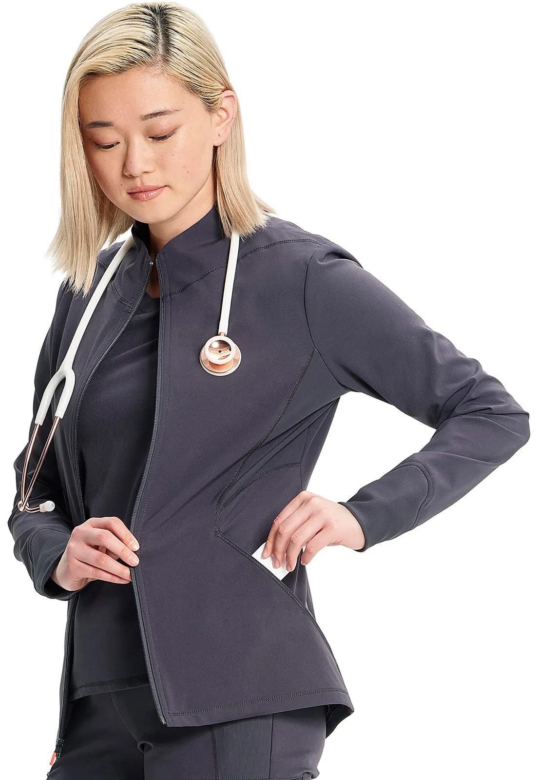 GNR8 IN320A Zip Front Jacket Pewter