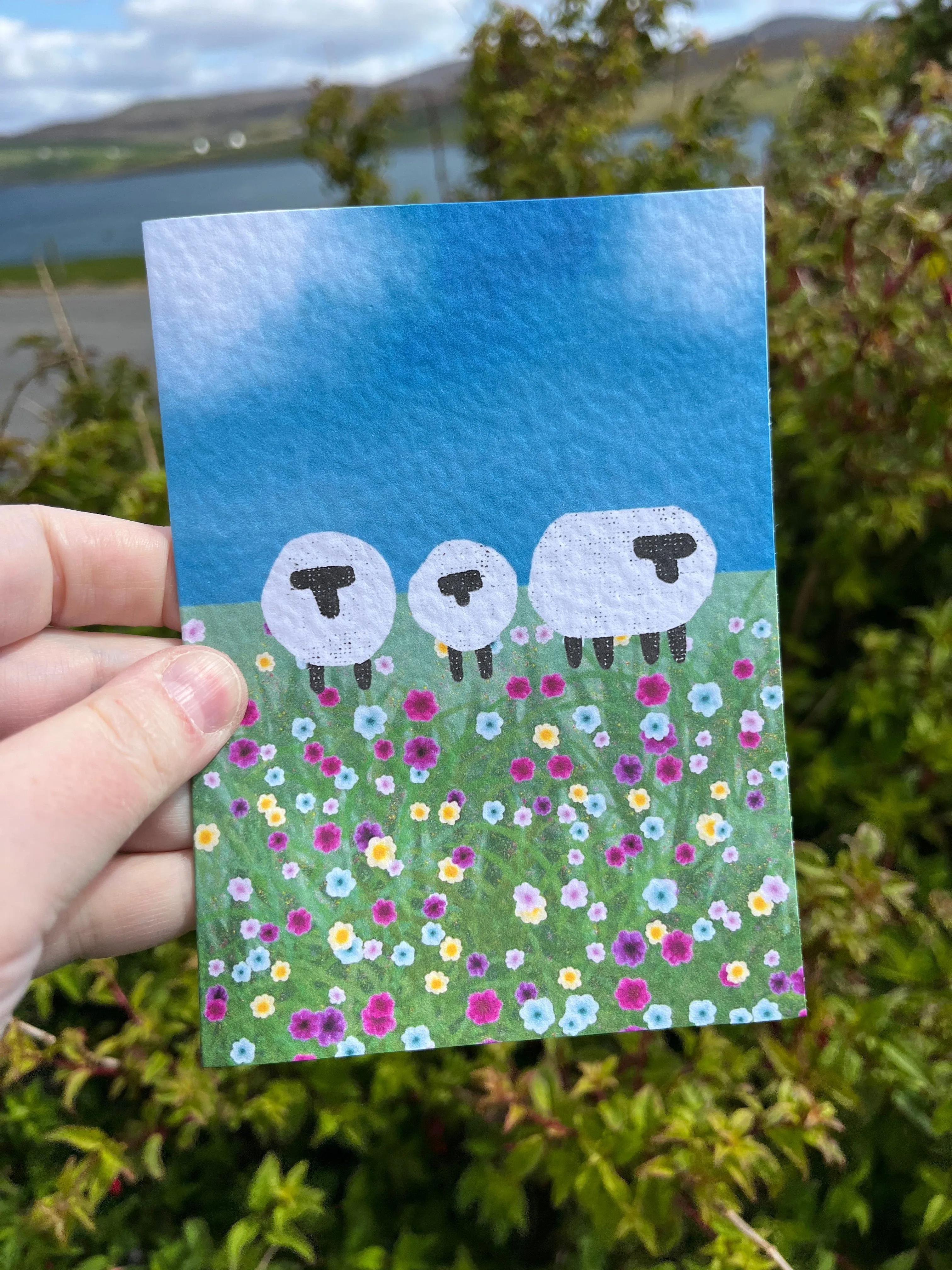Greetings Card | Sheep - Personalised Birthday Card, Anniversary Card, Valentines Card