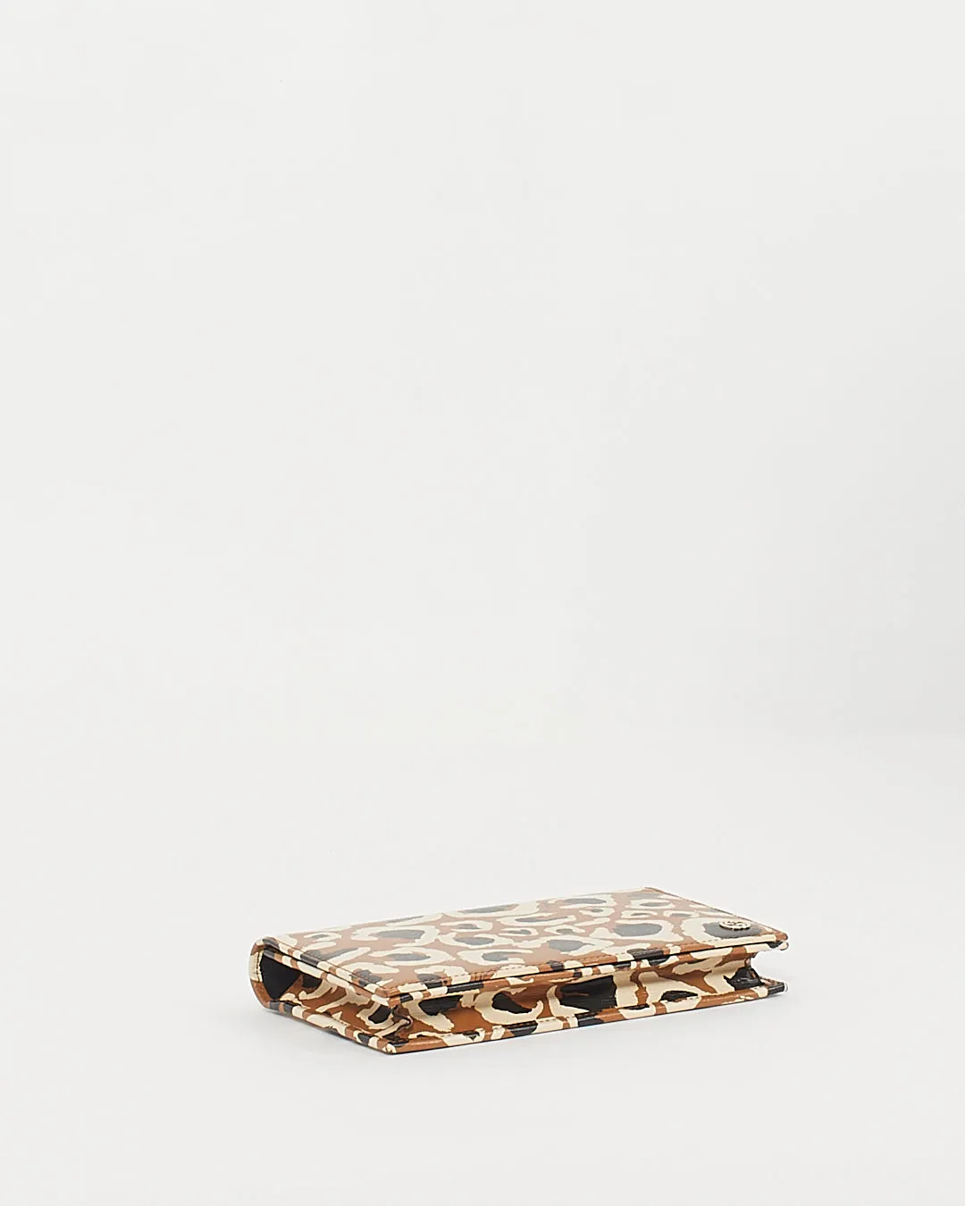 Gucci Animal Print Leather Wallet on Chain