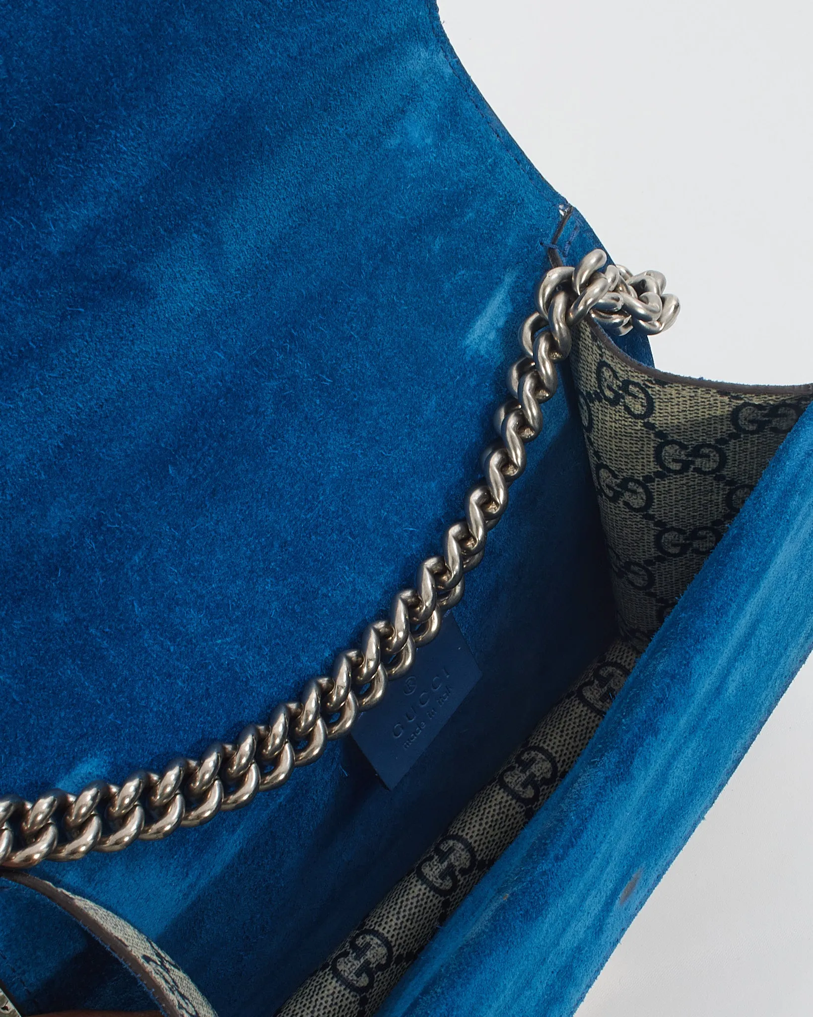 Gucci Blue Canvas GG Supreme Dionysus Blooms Mini Bag