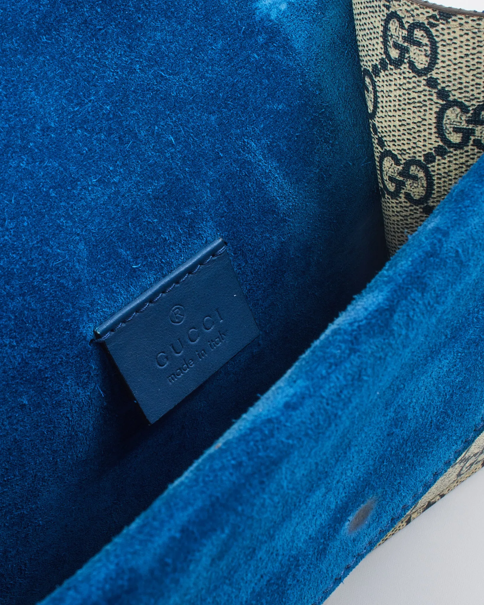 Gucci Blue Canvas GG Supreme Dionysus Blooms Mini Bag