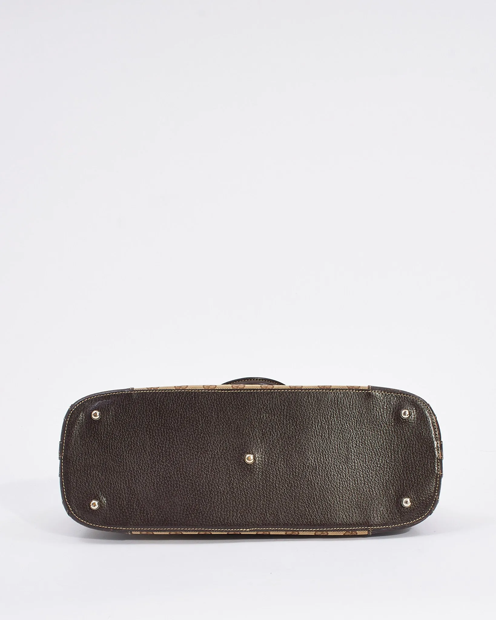 Gucci Brown GG Monogram Canvas Top Handle Tote