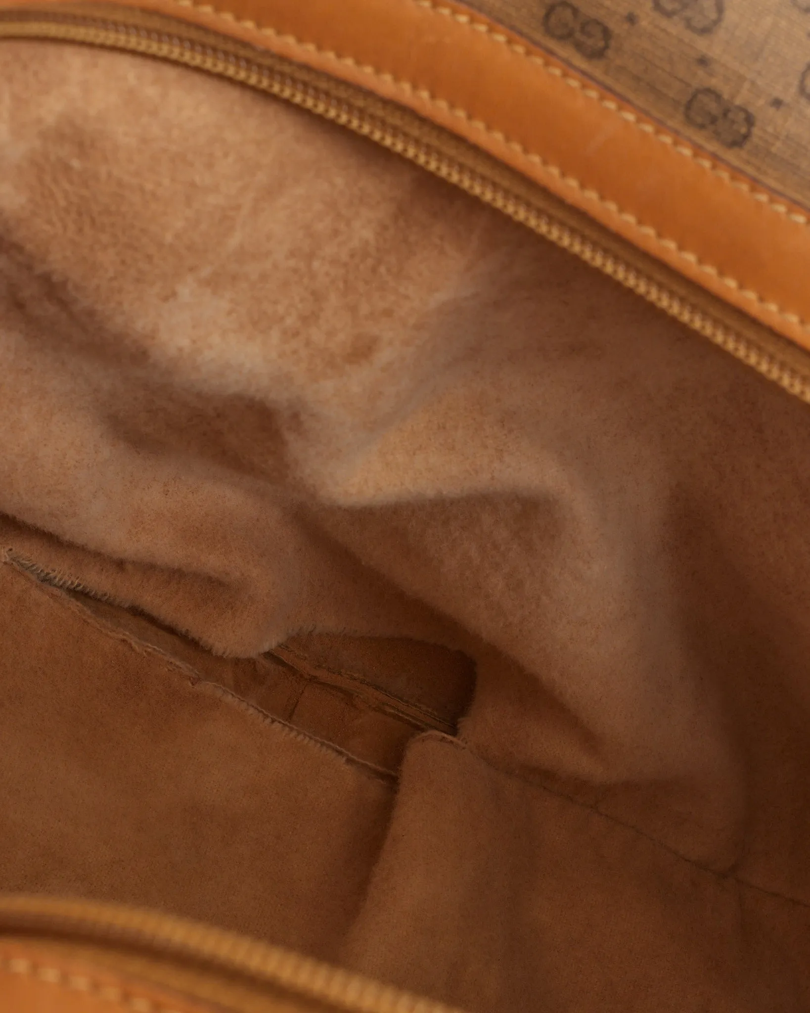 Gucci GG Brown Vintage Micro Guccissima Top Handle Bag