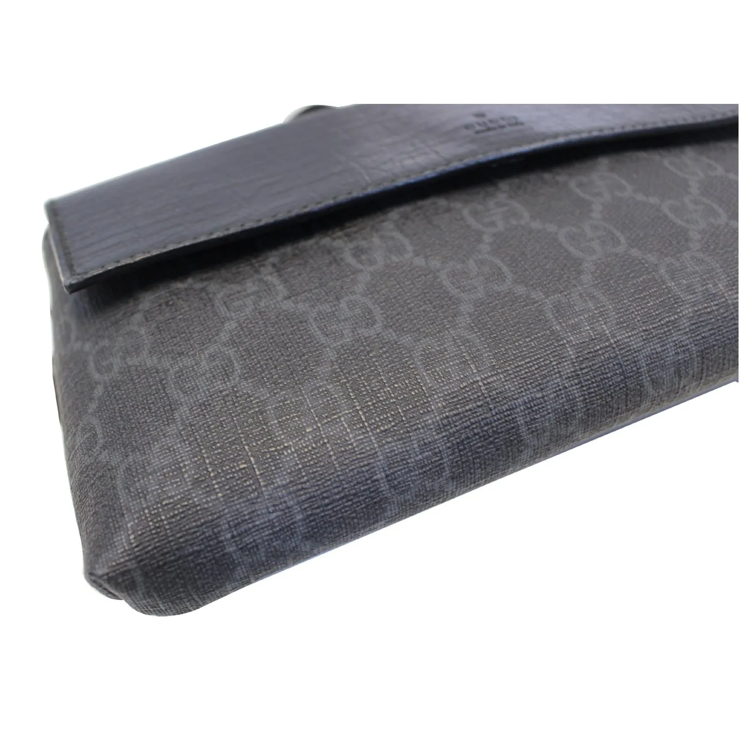 GUCCI GG Supreme Monogram Waist Bum Bag Black 161833