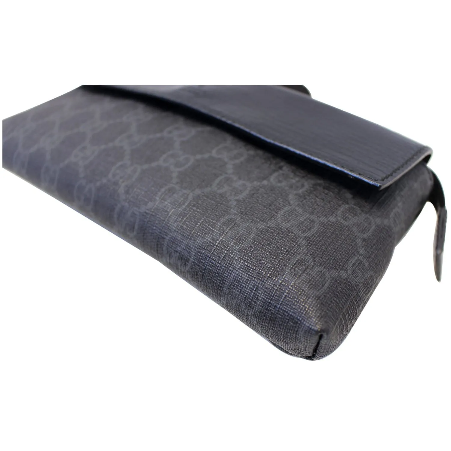 GUCCI GG Supreme Monogram Waist Bum Bag Black 161833