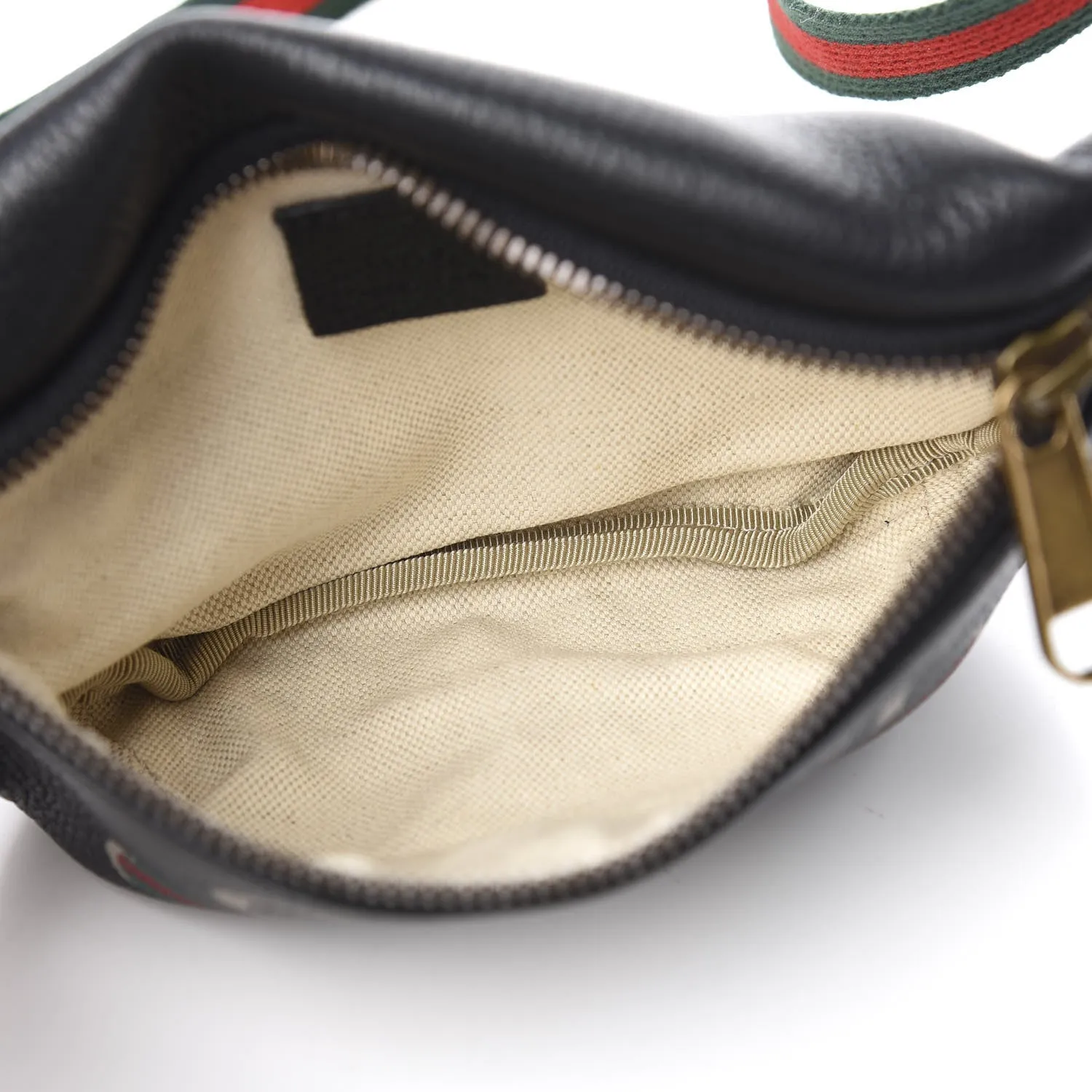 Gucci Logo Belt Bag in Black Leather