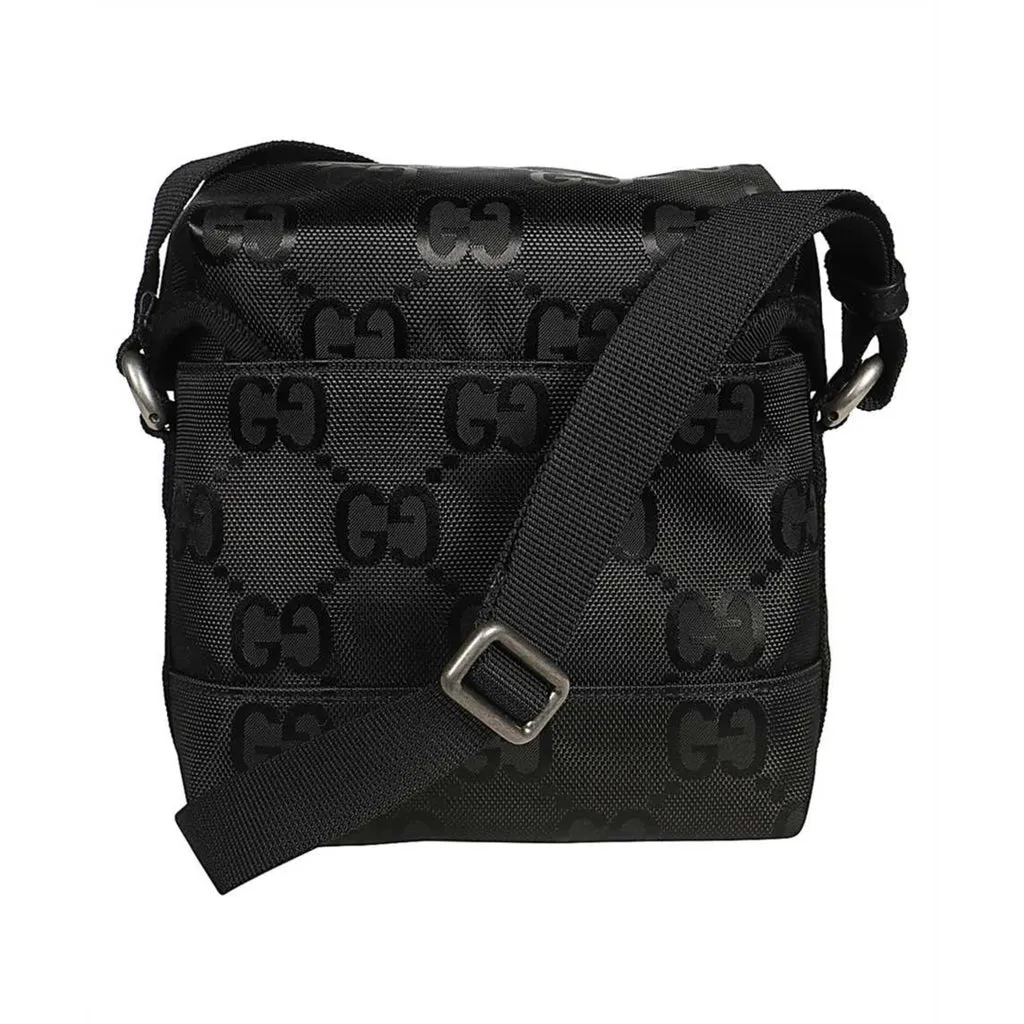 Gucci Off the Grid GG Nylon Messenger Bag in Black