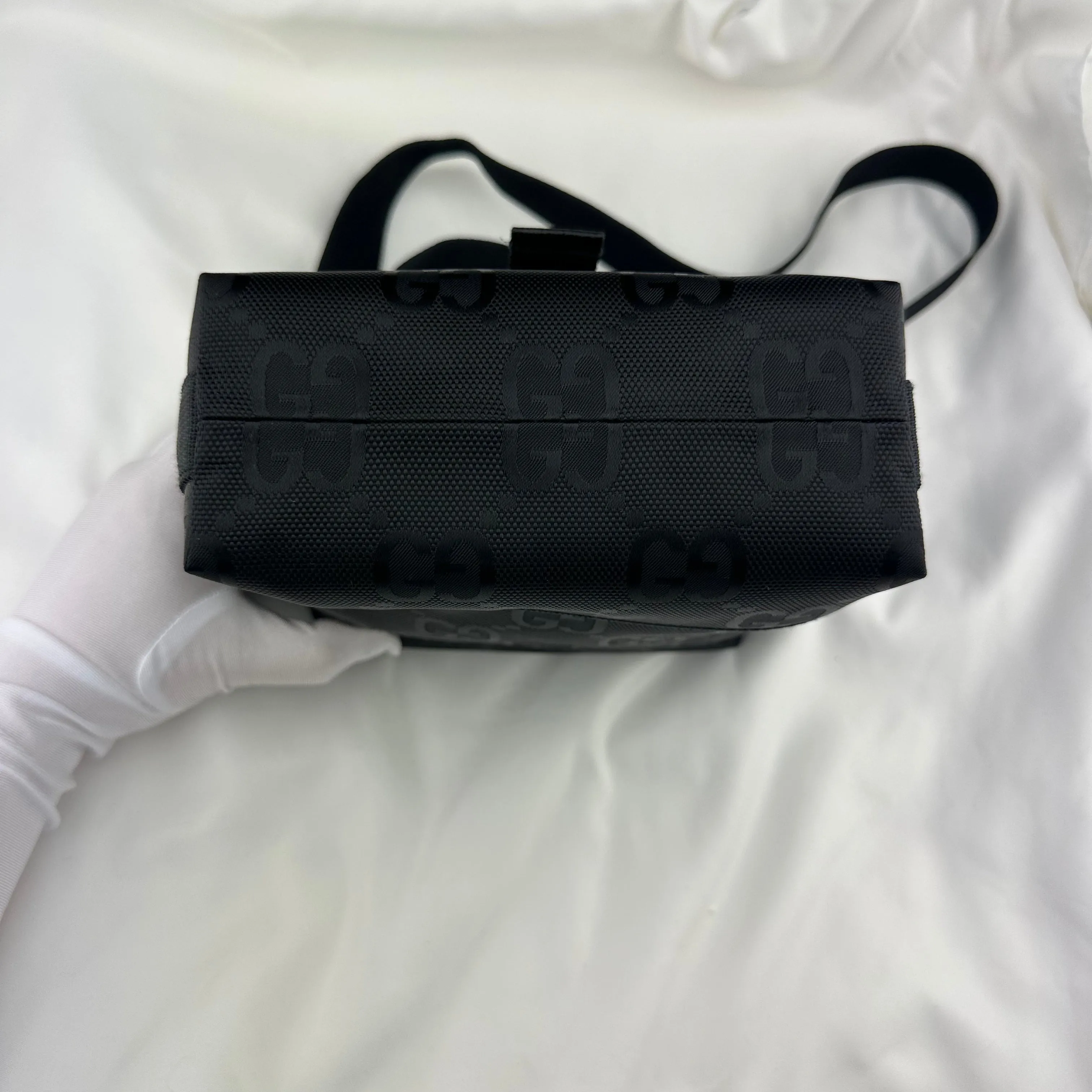 Gucci Off the Grid GG Nylon Messenger Bag in Black