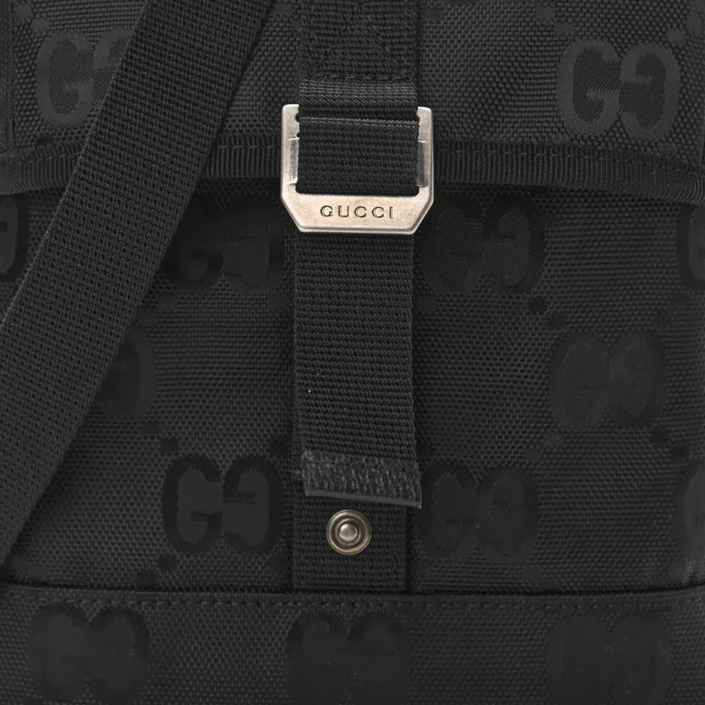 Gucci Off the Grid GG Nylon Messenger Bag in Black