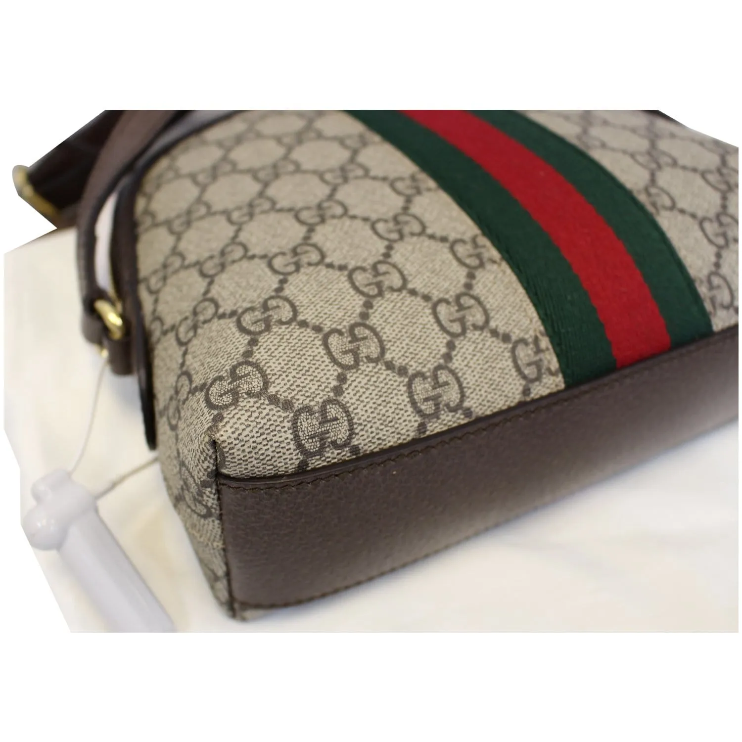 GUCCI Ophidia GG Supreme Monogram Web Shoulder Crossbody Bag