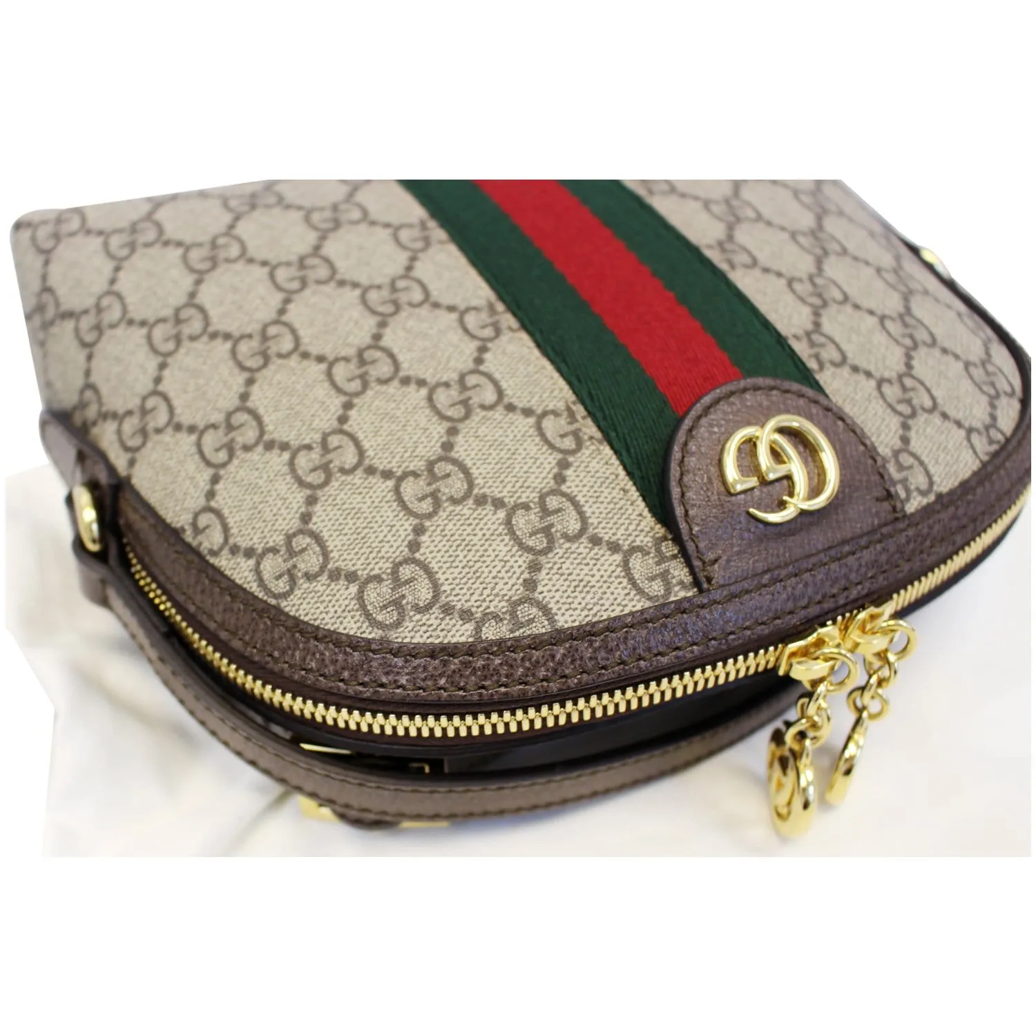 GUCCI Ophidia GG Supreme Monogram Web Shoulder Crossbody Bag
