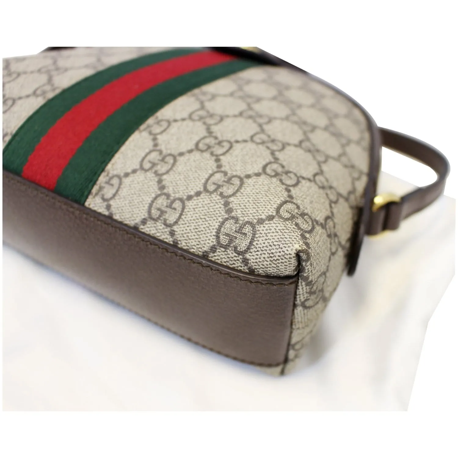 GUCCI Ophidia GG Supreme Monogram Web Shoulder Crossbody Bag