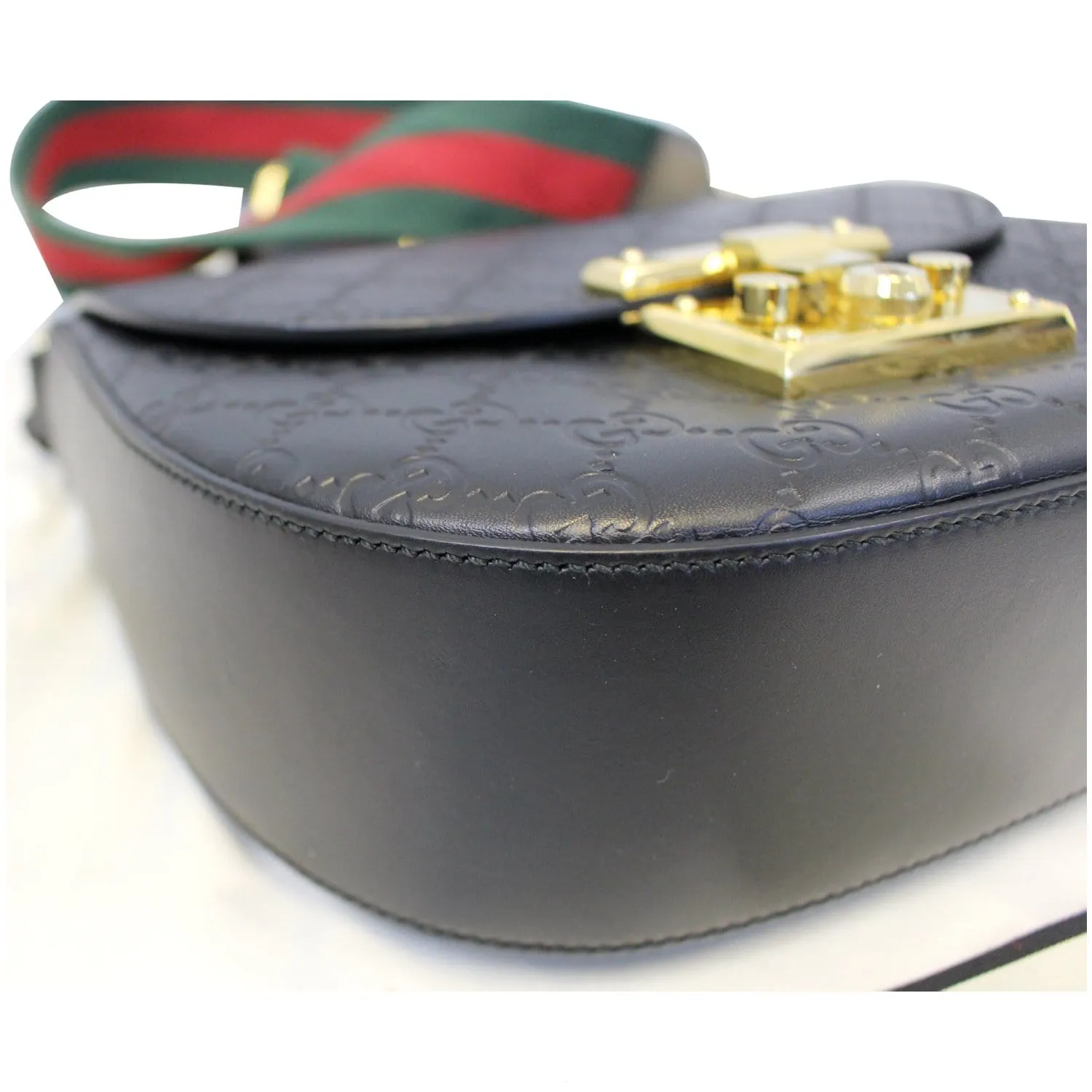 GUCCI Padlock GG Guccissima Signature Leather Shoulder Bag 453189