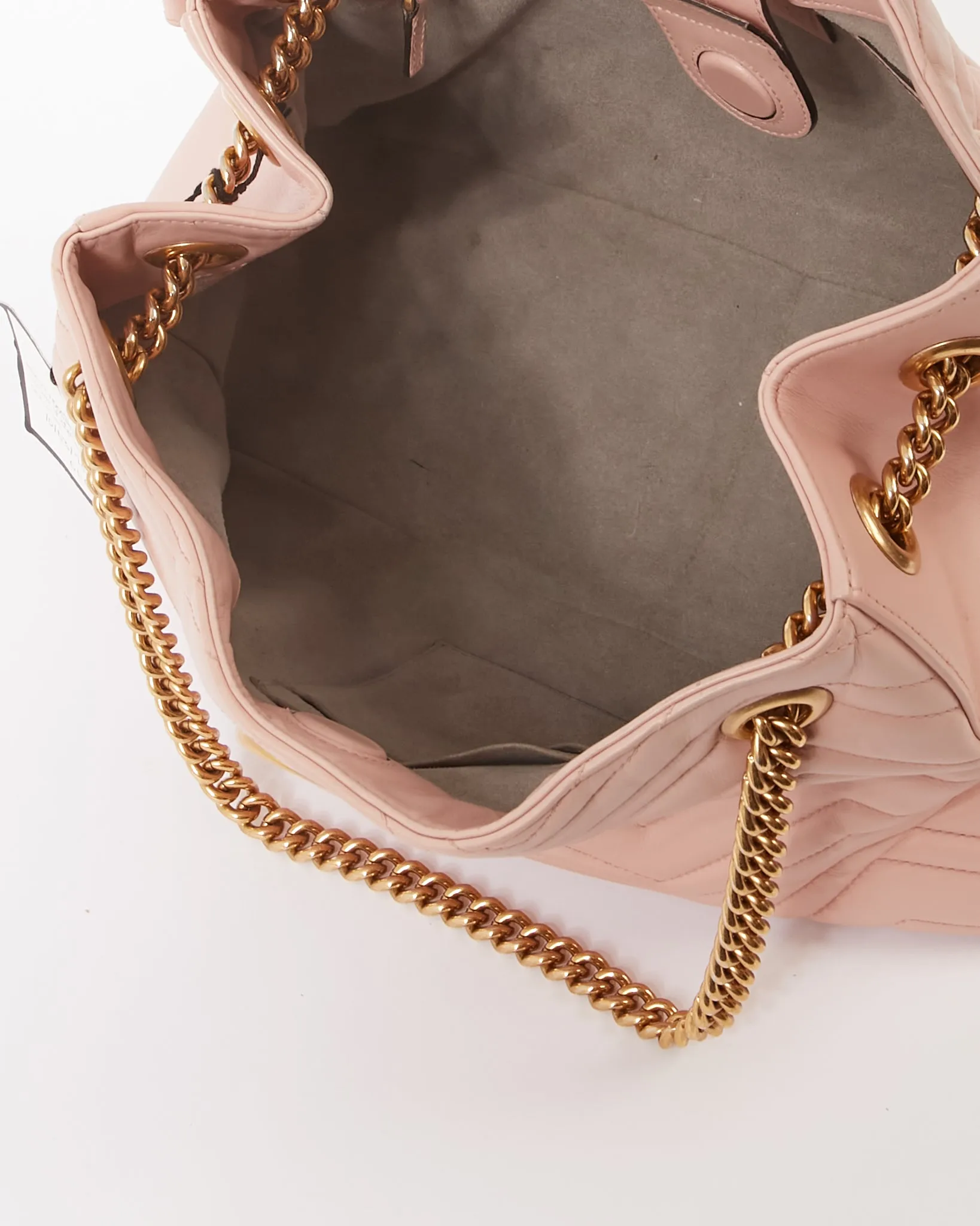 Gucci Pink Medium GG Marmont Matelasse Tote Bag