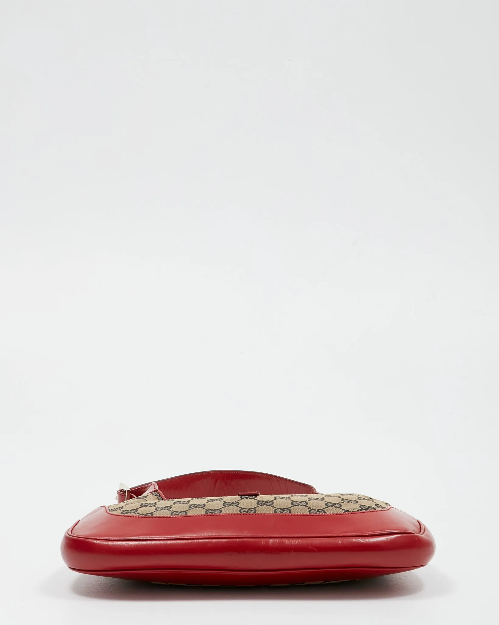 Gucci Red GG Canvas Jackie Shoulder Bag