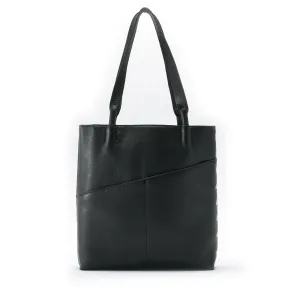 Hammitt Drew 2.0 Black Silver Hobo Tote Leather Handbag Bag Magnetic Purse NEW
