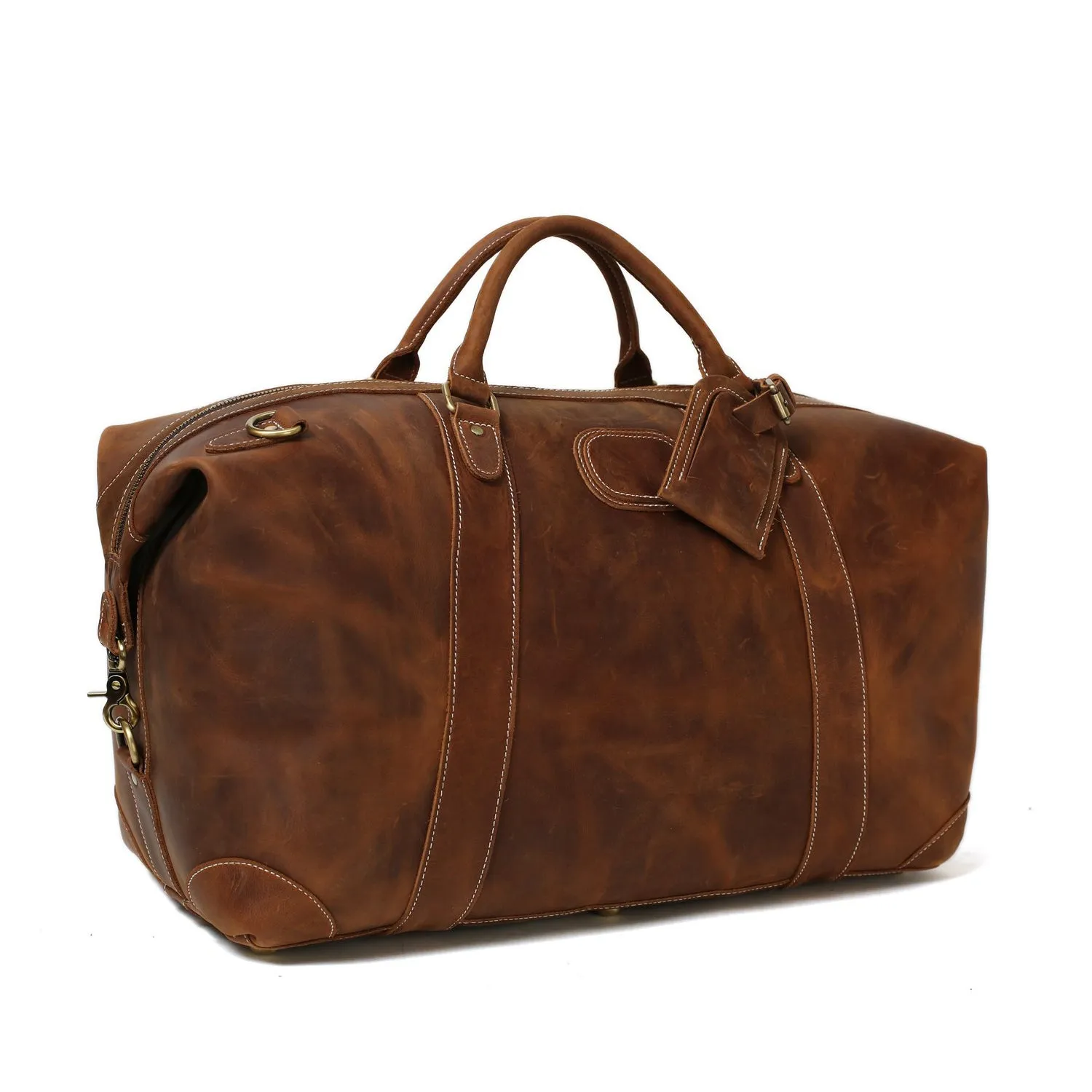 Handmade Leather Travel Bag, Mens Leather Duffle Bags, Gym Bags