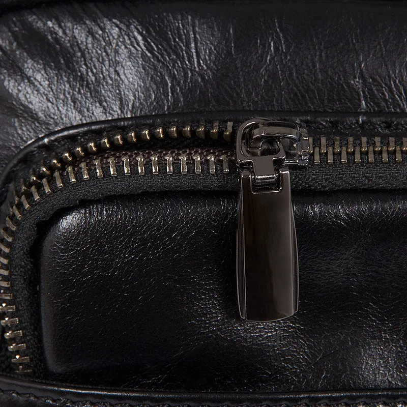 Handmade Messenger Bags Men's Shoulder Bag Vintage Leather Satchel Bag