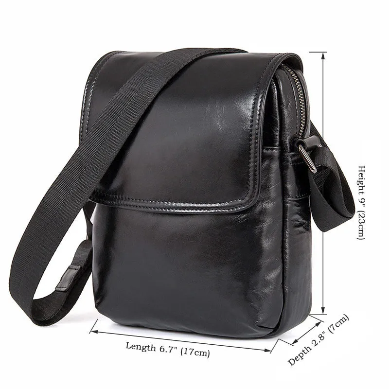 Handmade Messenger Bags Men's Shoulder Bag Vintage Leather Satchel Bag