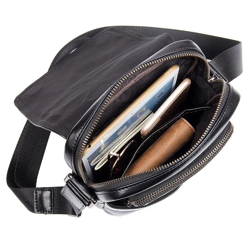 Handmade Messenger Bags Men's Shoulder Bag Vintage Leather Satchel Bag