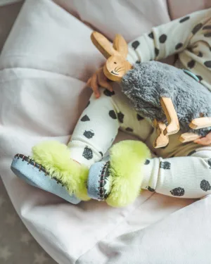 Handmade Sheepskin Moccasin Slippers - Sherbert