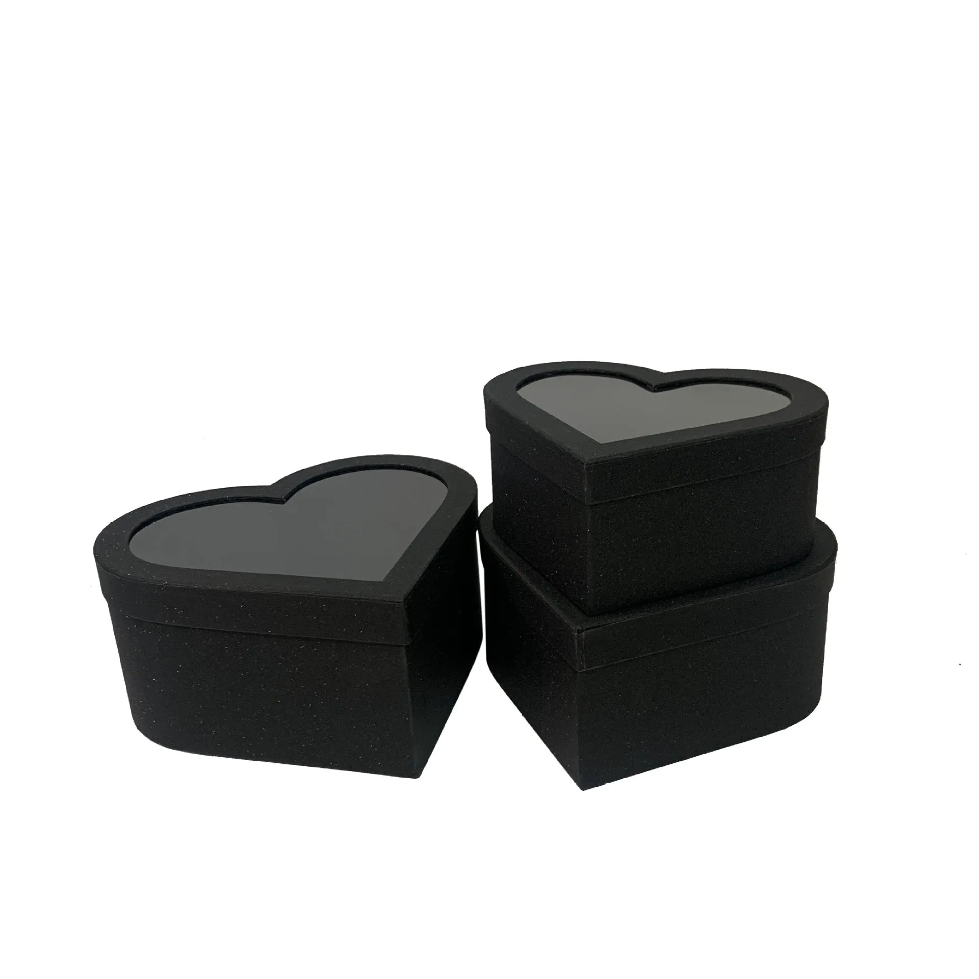 Heart-Shaped Clear Cover Flower & Gift Box