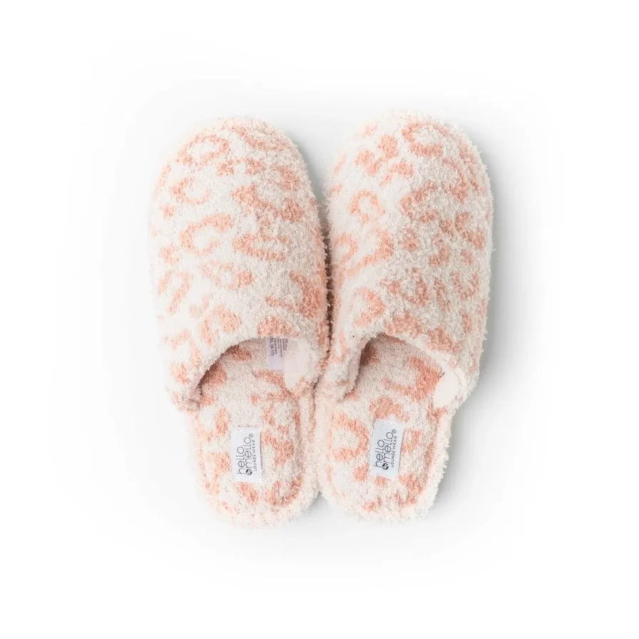 Hello Mello Cat Nip Slippers In Blush