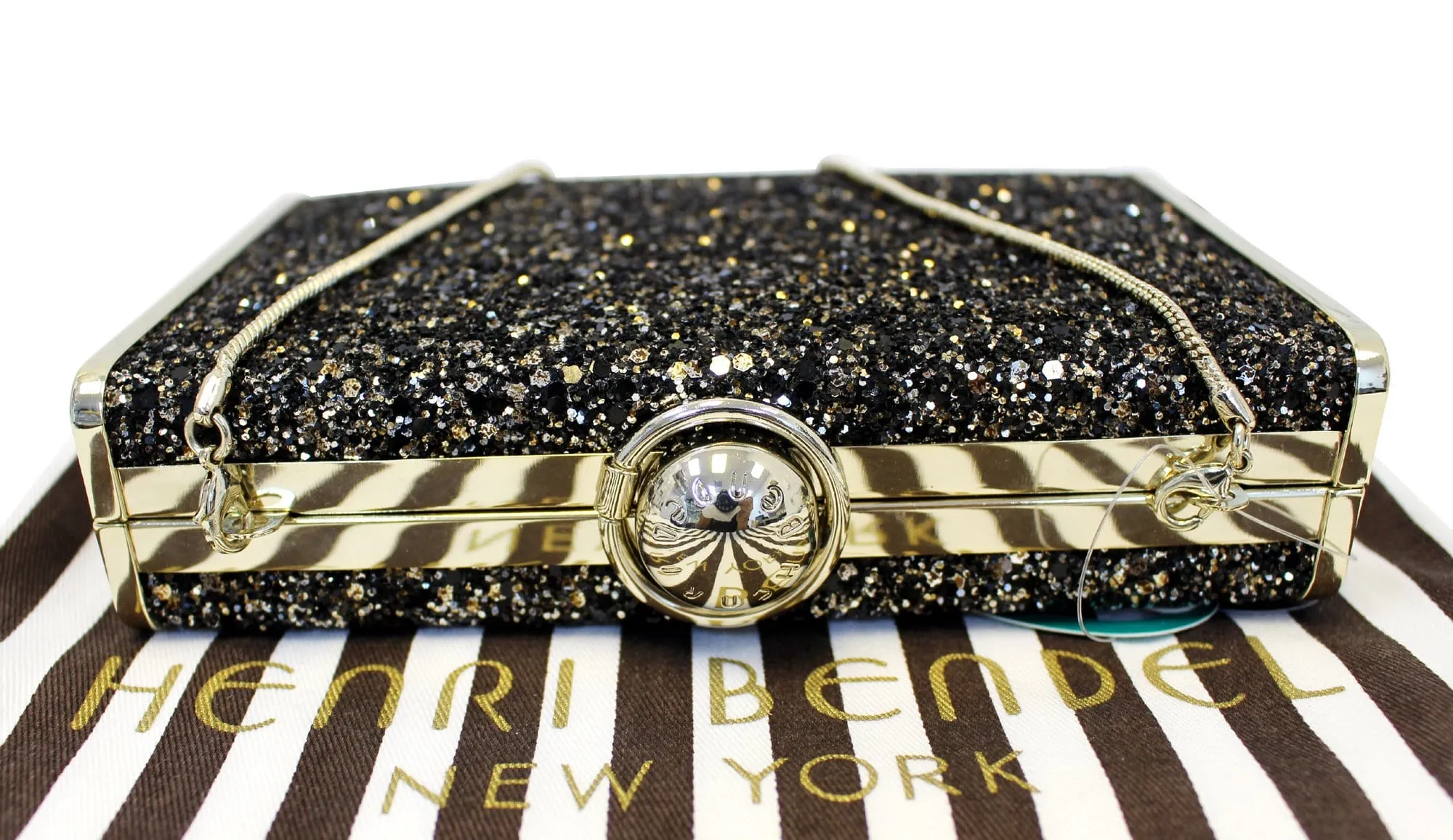 HENRI BENDEL Fliplock Party Box Clutch Crossbody Bag - Sale