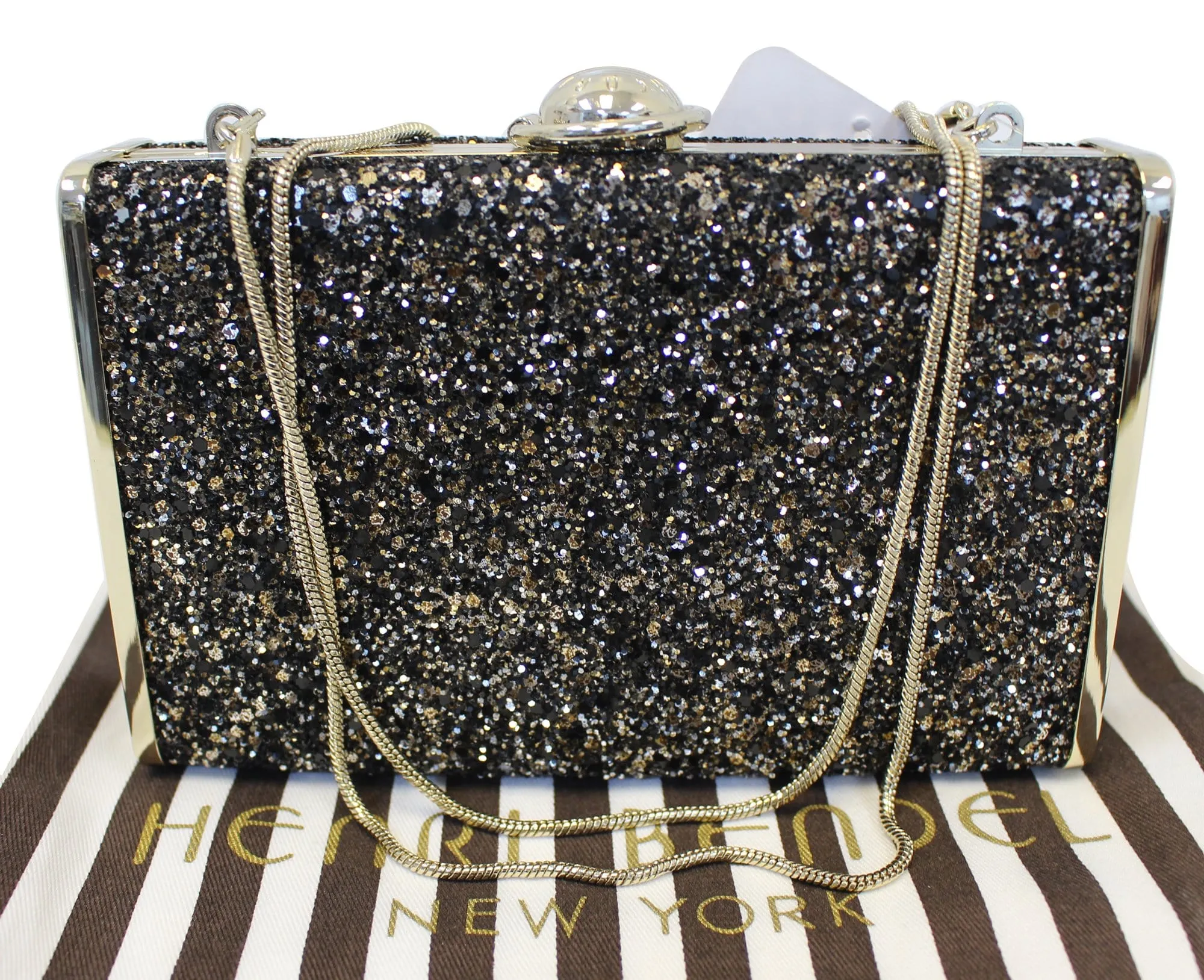 HENRI BENDEL Fliplock Party Box Clutch Crossbody Bag - Sale