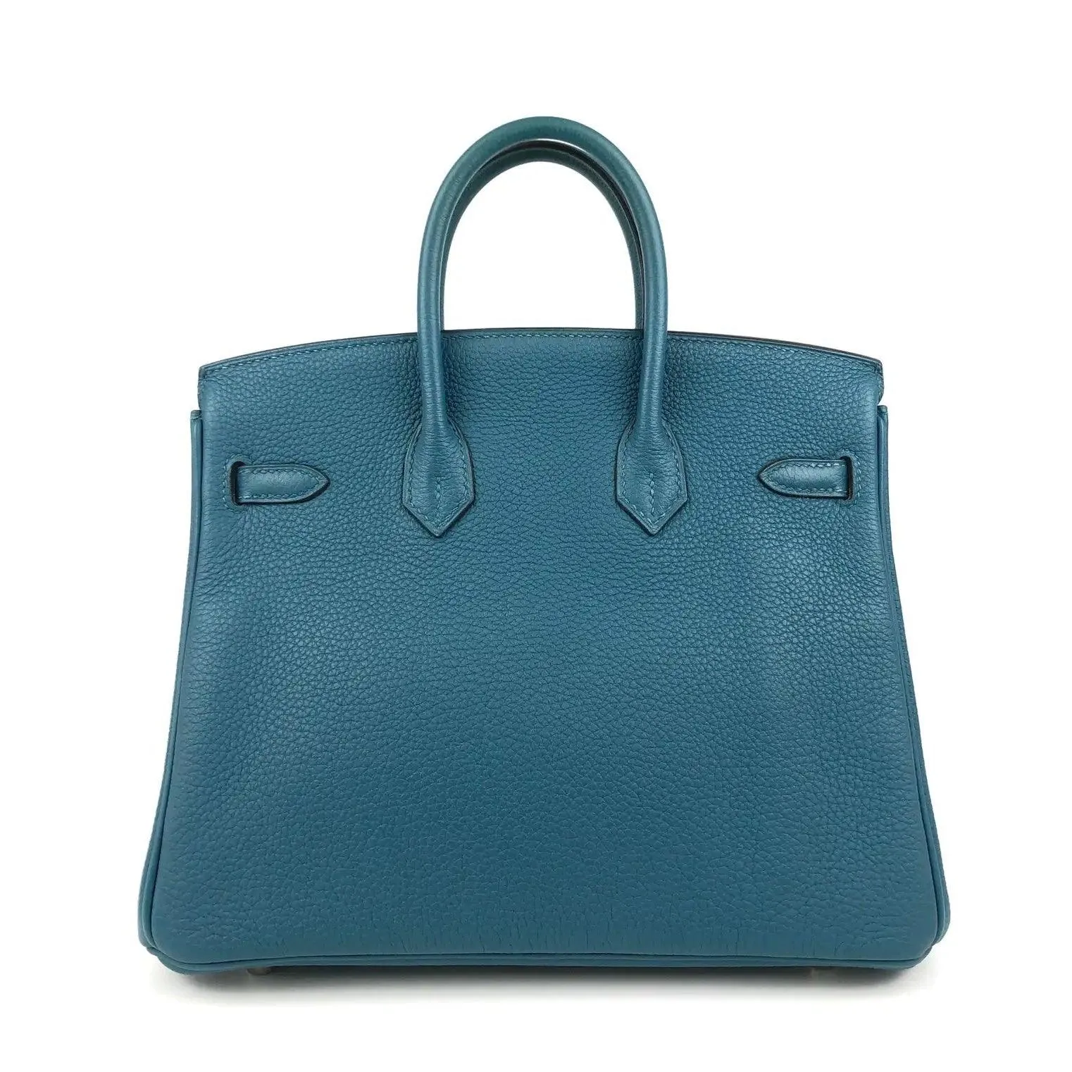 HERMES Birkin 25 Colvert Blue Togo Leather Bag Rare