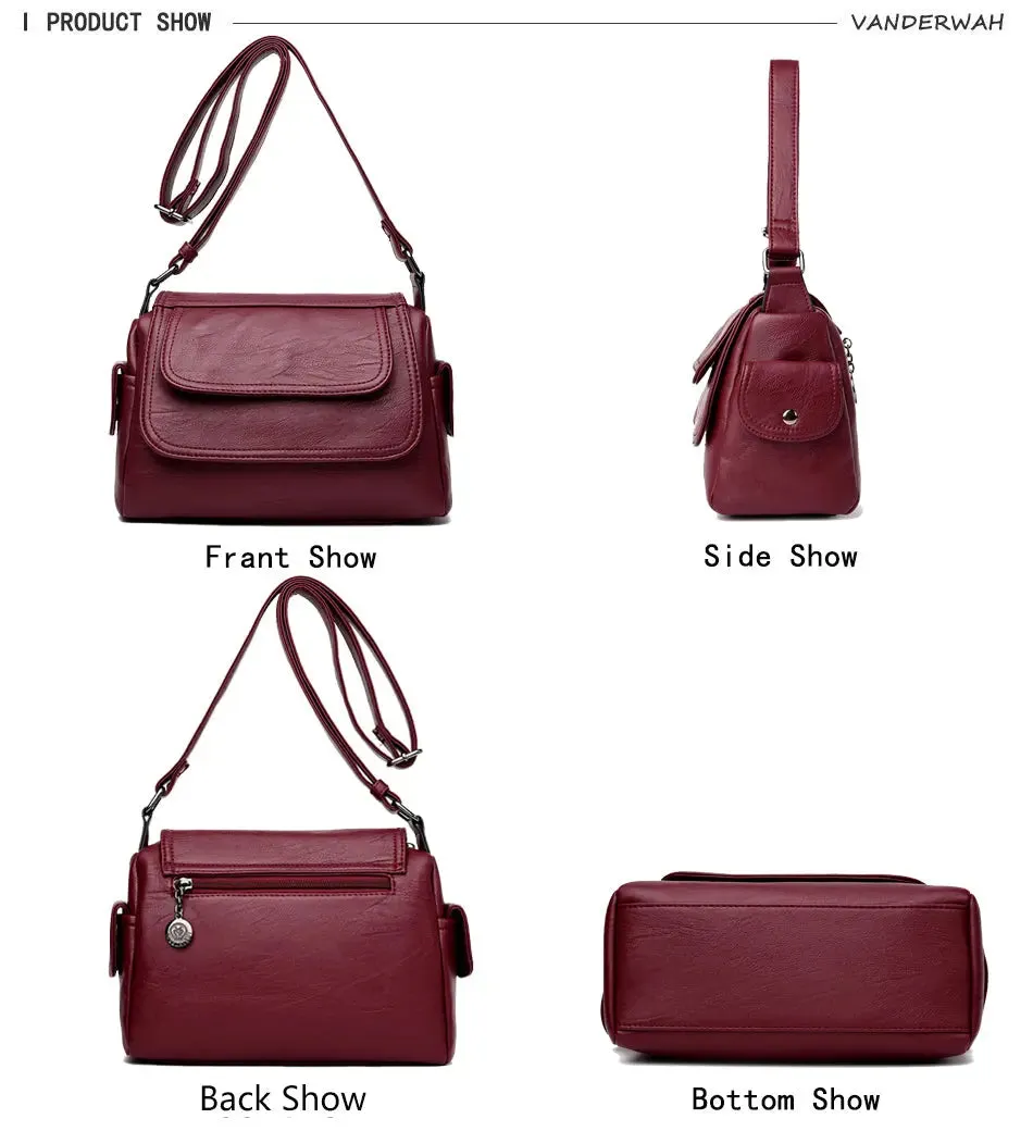 High-Quality Leather Crossbody Bag for Women