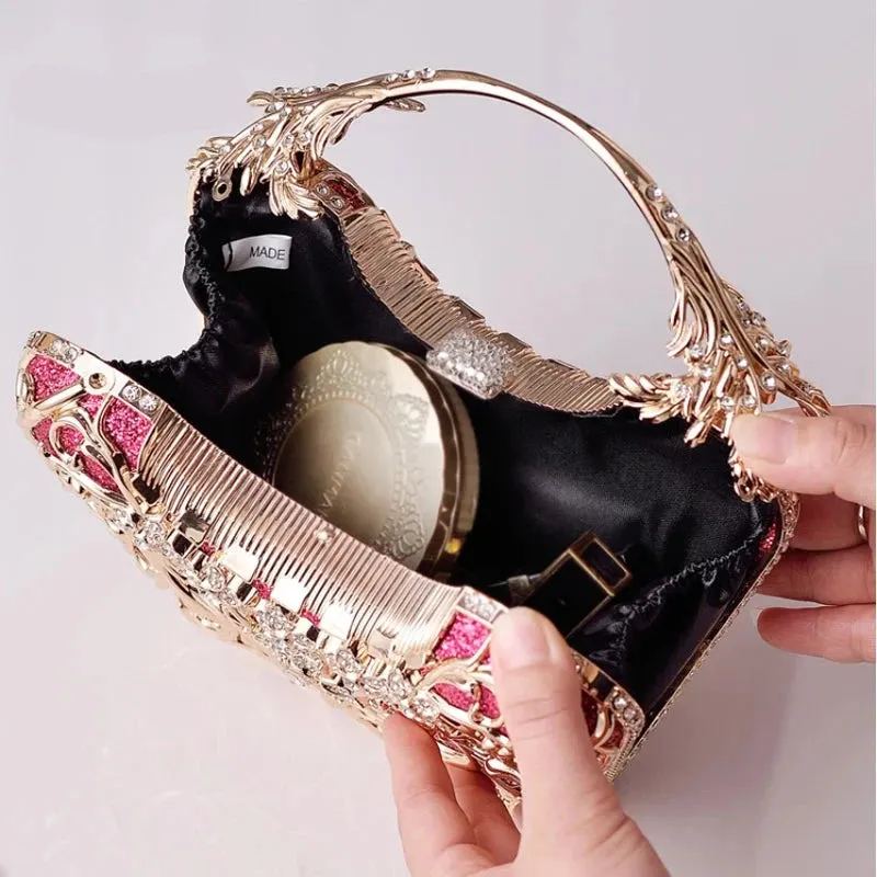 Hollow Out Metal Hand Bag