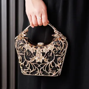 Hollow Out Metal Hand Bag