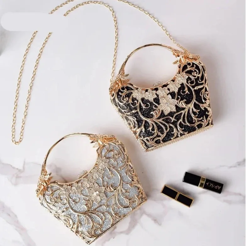 Hollow Out Metal Hand Bag