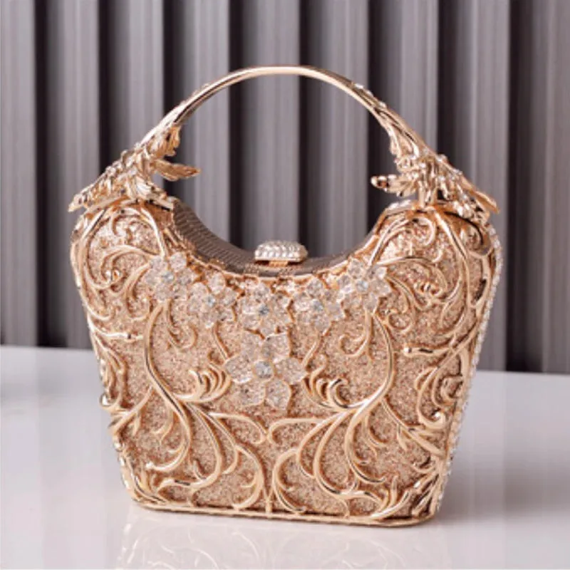 Hollow Out Metal Hand Bag