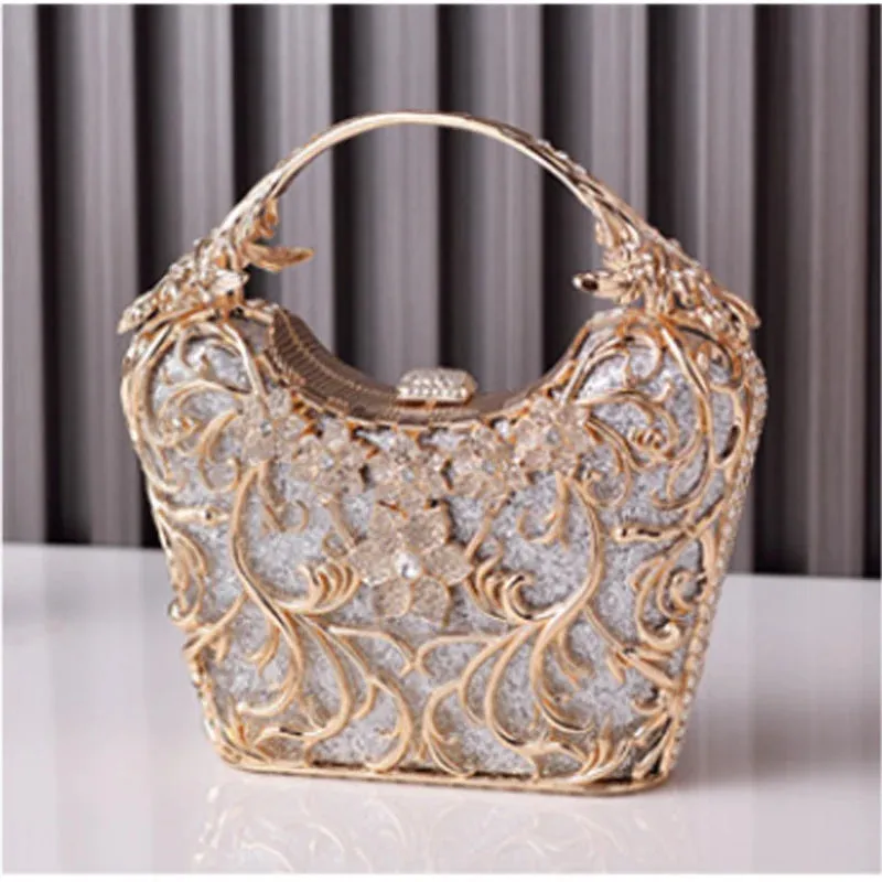 Hollow Out Metal Hand Bag