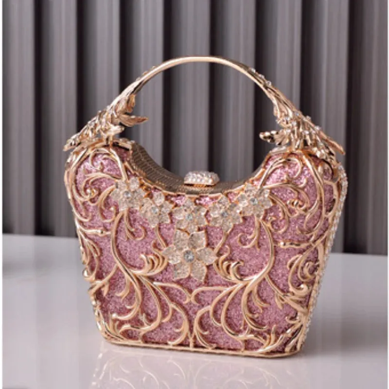 Hollow Out Metal Hand Bag