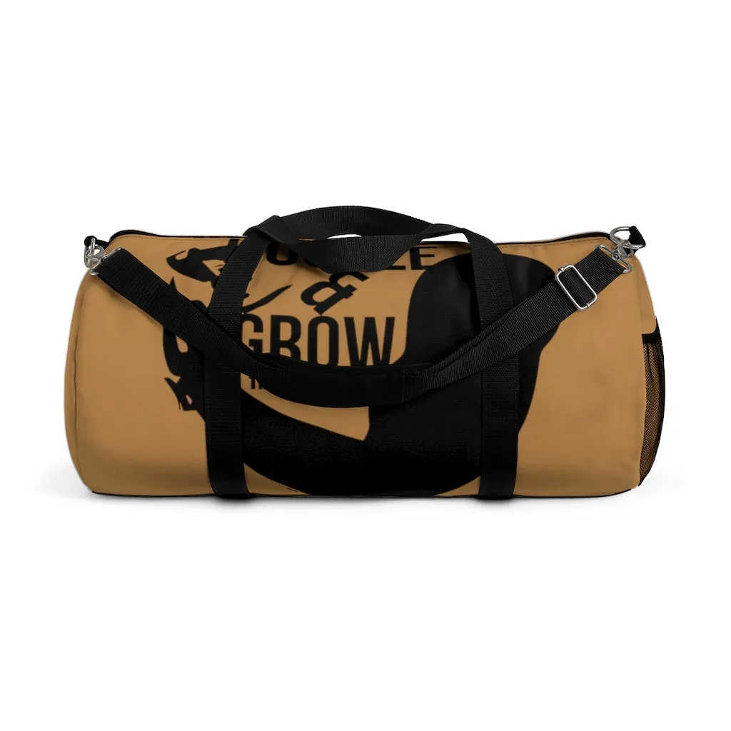 Hustle & Grow Gym Bag (Gold/Black)