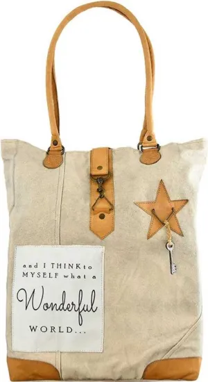 I Think To Myself Canvas Tote