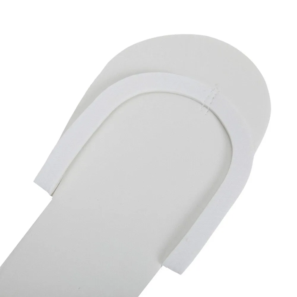 Ikonna Slip-Resistant Pedi Slippers - White / 12 pair