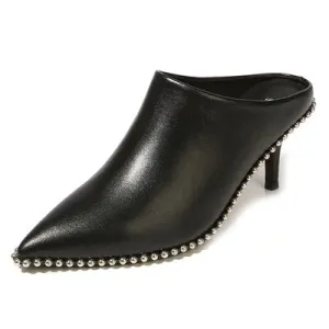 INS Luxury Slippers Women Pumps Rivets Designer Summer Shoes