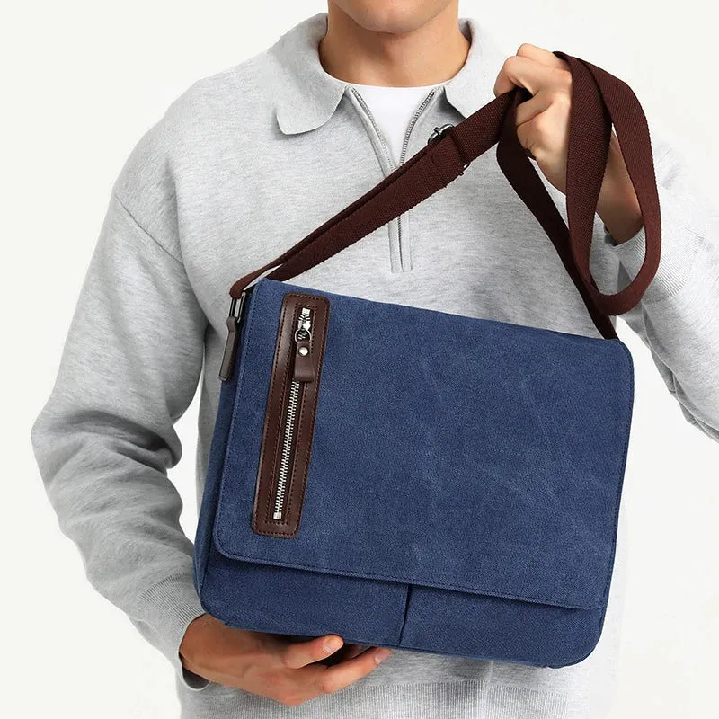 Israel | Men's Vintage Canvas Crossbody Messenger Bag