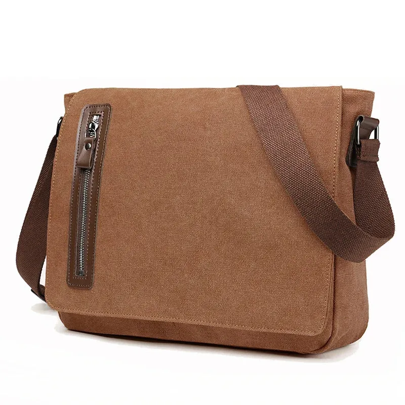 Israel | Men's Vintage Canvas Crossbody Messenger Bag